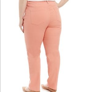 Gloria Vanderbilt Plus Size Amanda Coral Dahlia Jeans